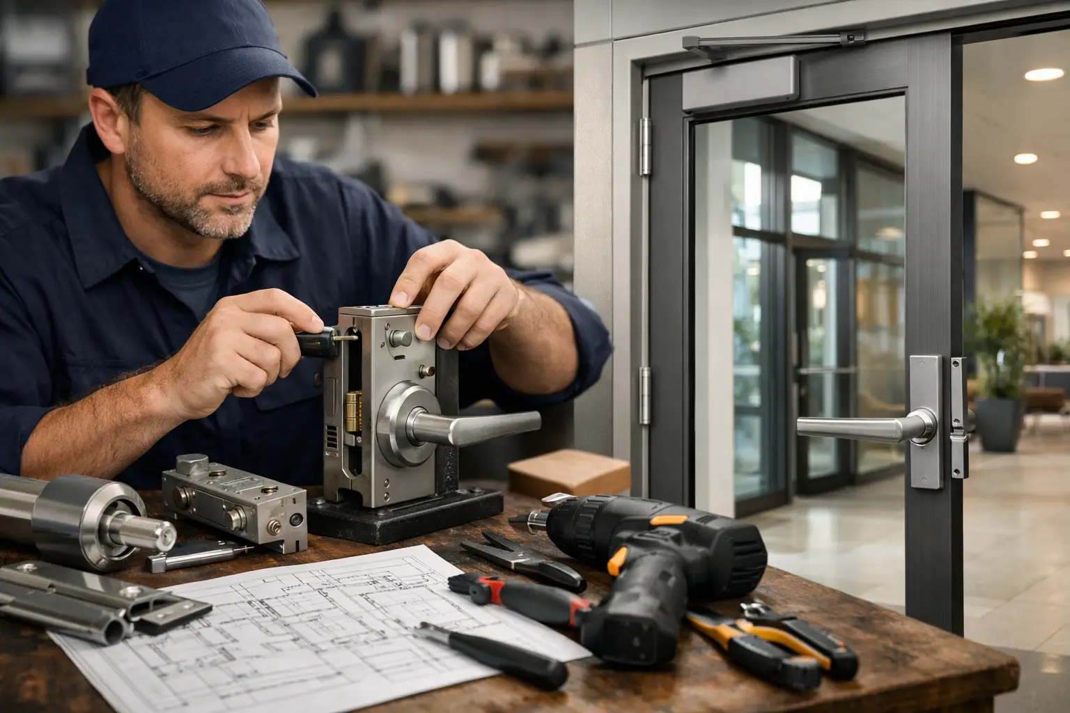 What a Commercial Door Hardware Installer Does - Easter's Lock & Key