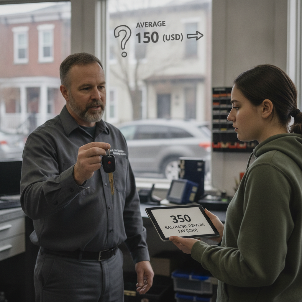 How much is it to replace a car key, and what Baltimore drivers actually pay