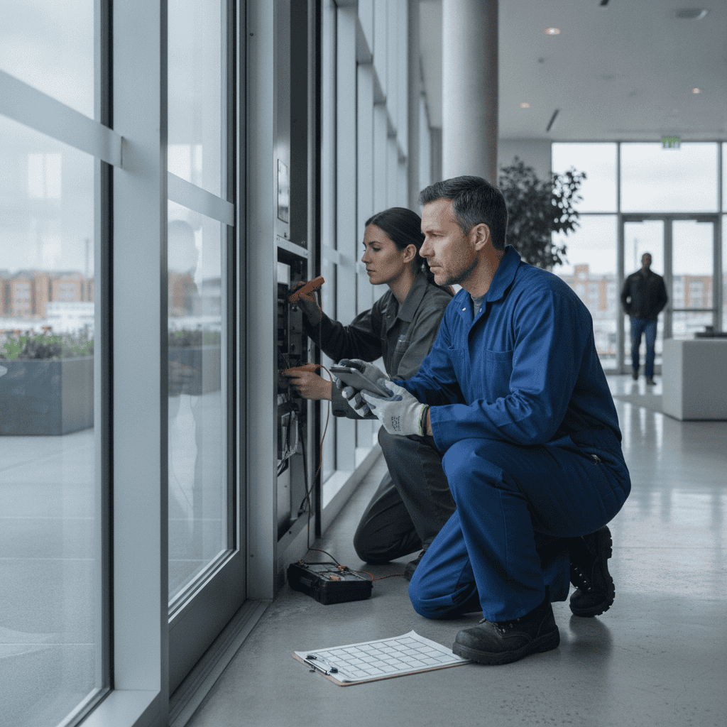 Automatic Door Maintenance Schedule for Commercial Buildings