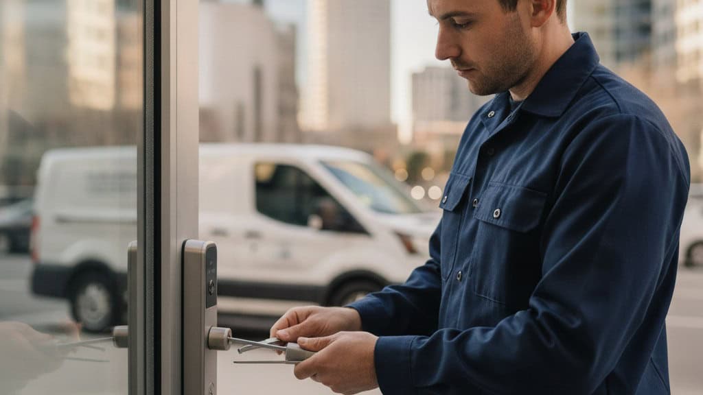 How do you open locked doors safely?